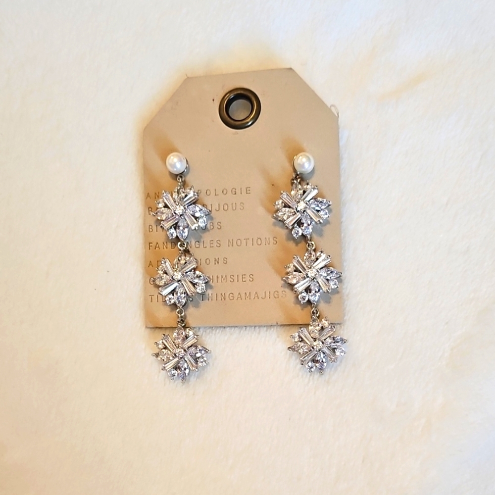 Anthropologie Jade Oi Lilibet Starburst Drop Earrings